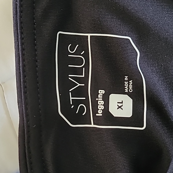 STYLUS BRAND WOMEN'S LEGGINGS BLACK SIZE XL - Picture 9 of 13